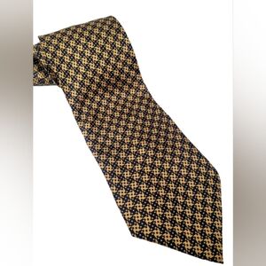 Elegant Black and Gold Men's Tie Tied & True Silk